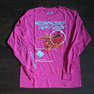 Fortnite Meowscles Surf Club Long Sleeve Shirt - Pink